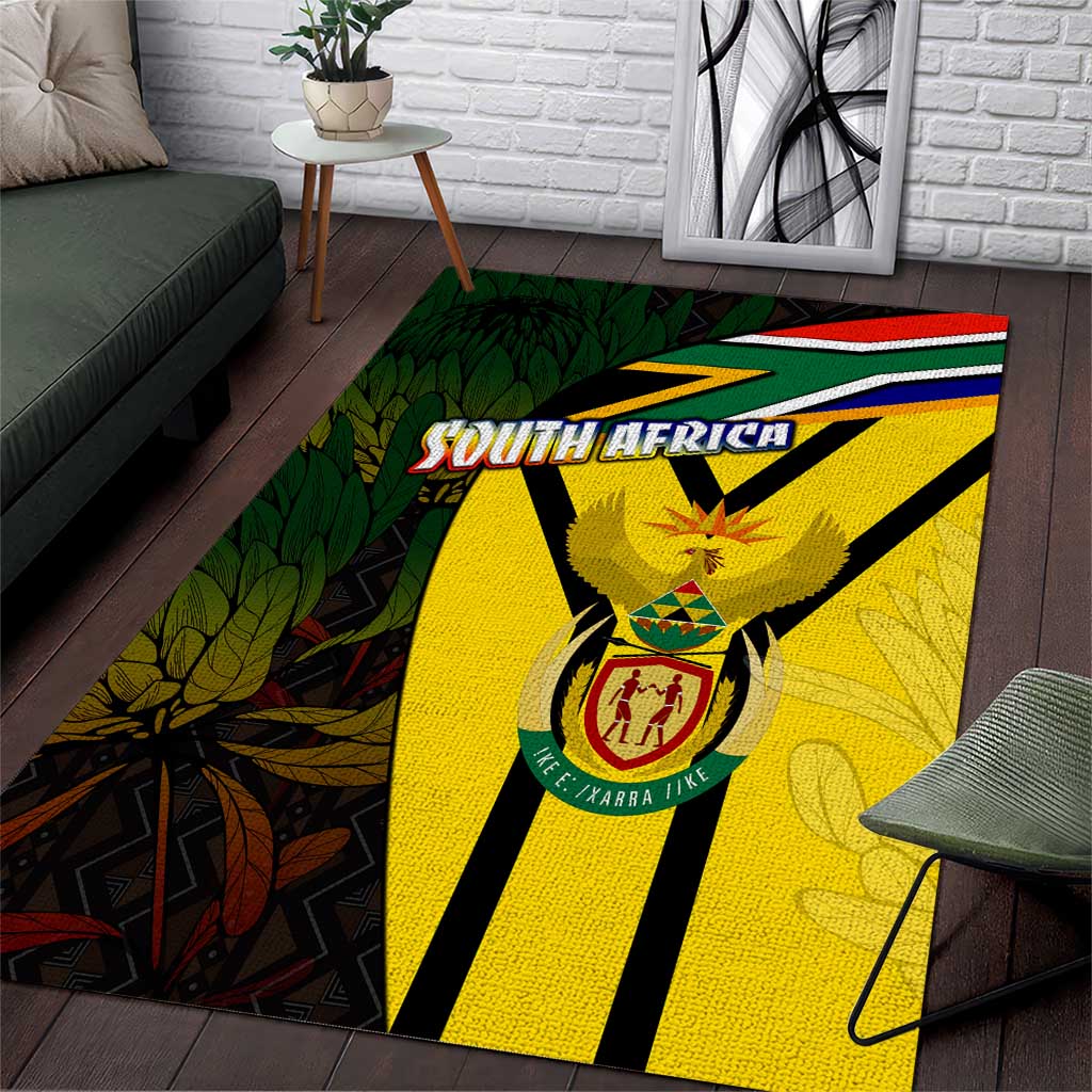 Coat Of Arms South Africa Area Rug Protea Unity Heritage DT02