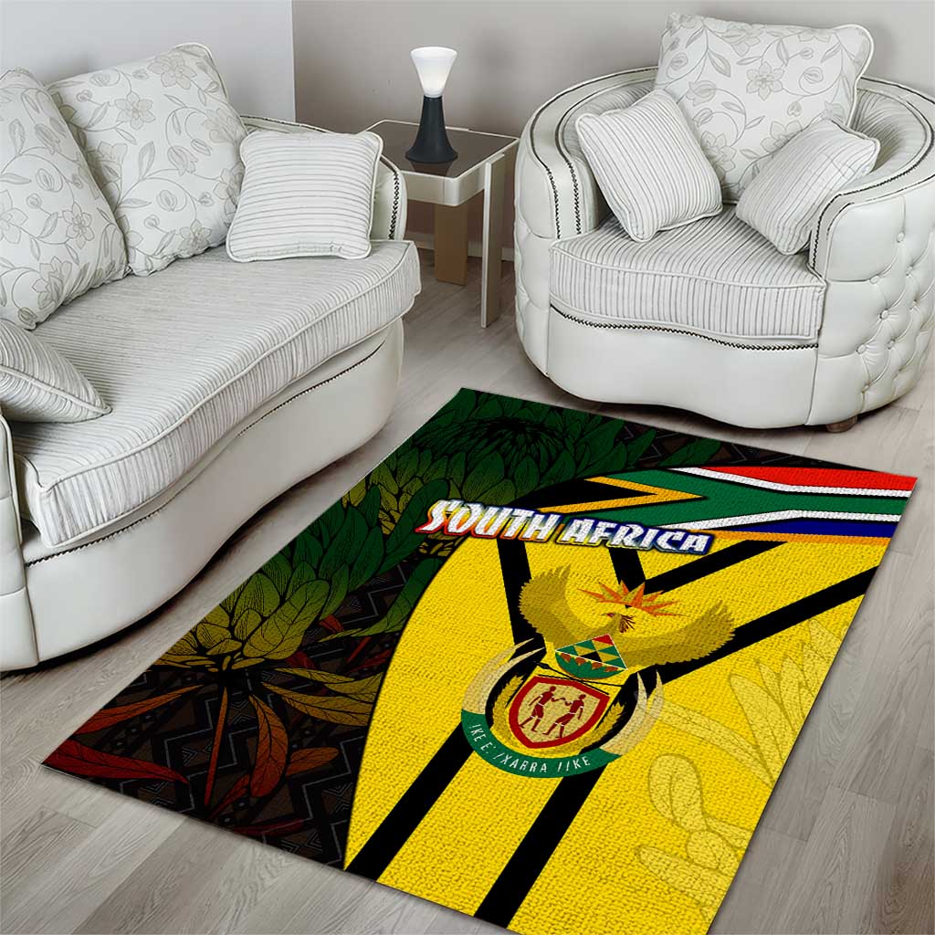 Coat Of Arms South Africa Area Rug Protea Unity Heritage DT02
