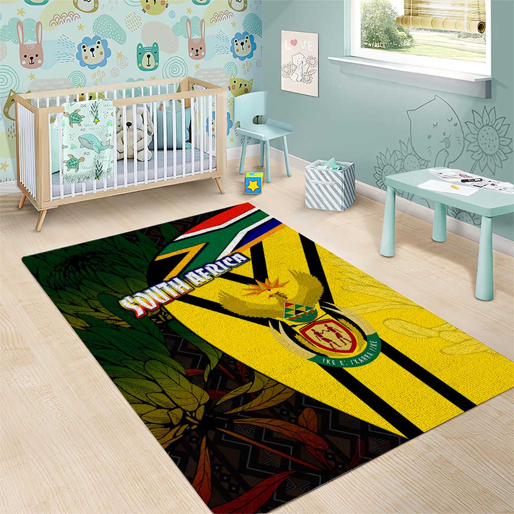 Coat Of Arms South Africa Area Rug Protea Unity Heritage DT02