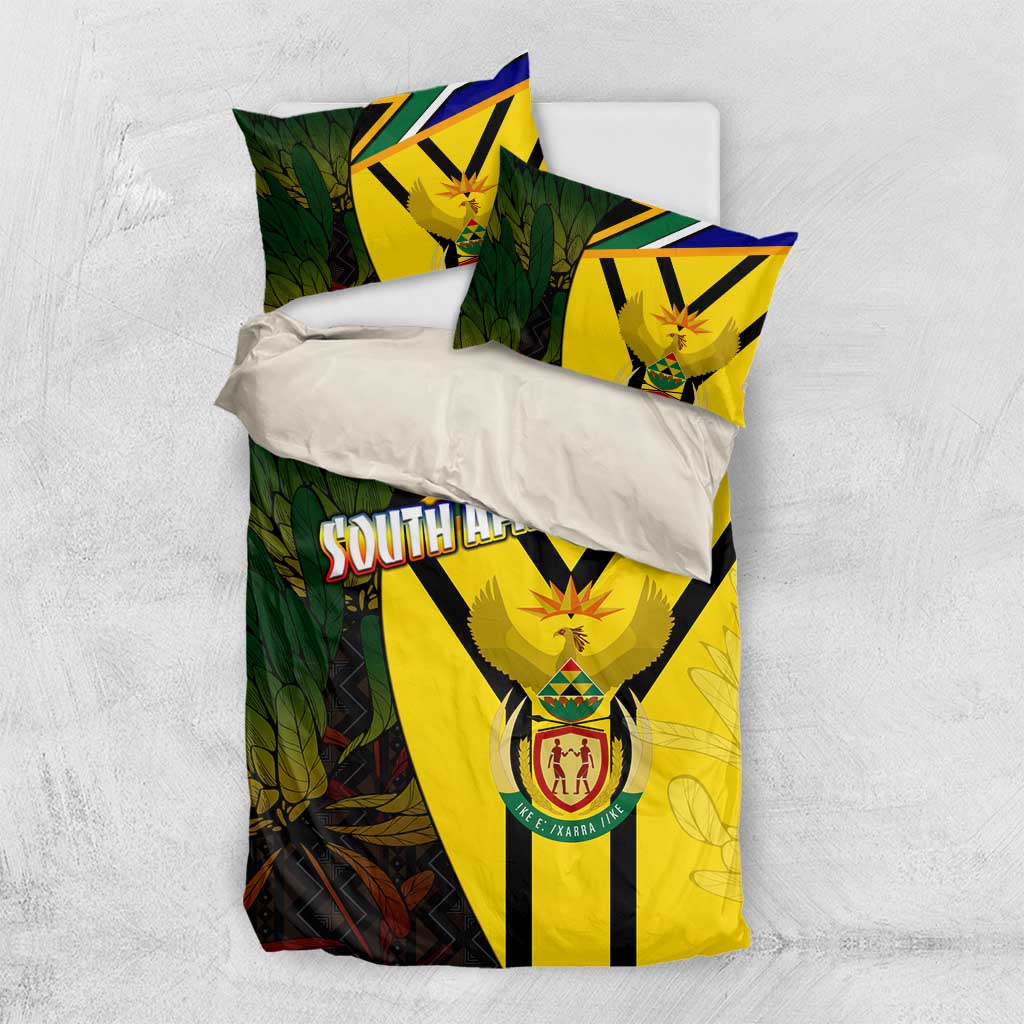 Coat Of Arms South Africa Bedding Set Protea Unity Heritage DT02