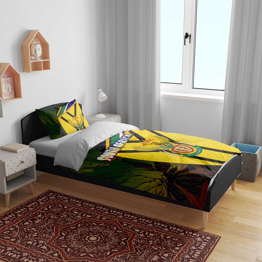 Coat Of Arms South Africa Bedding Set Protea Unity Heritage DT02