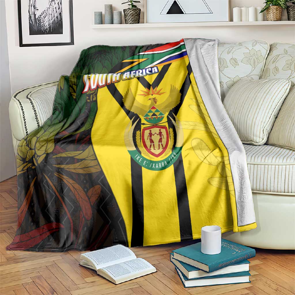Coat Of Arms South Africa Blanket Protea Unity Heritage DT02