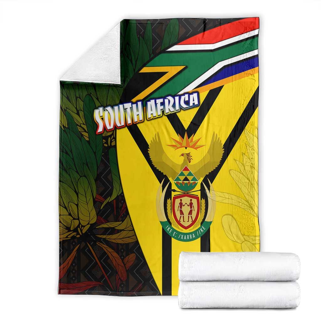 Coat Of Arms South Africa Blanket Protea Unity Heritage DT02