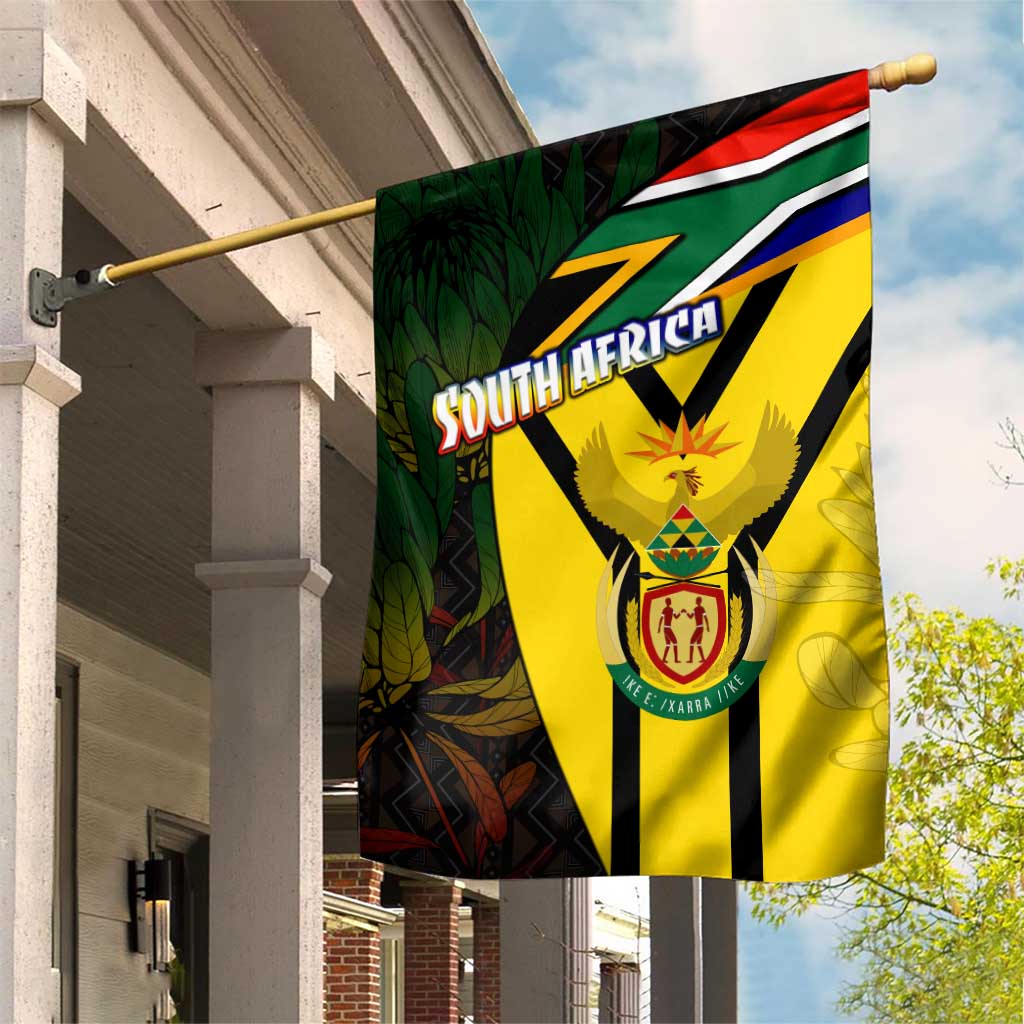 Coat Of Arms South Africa Garden Flag Protea Unity Heritage DT02