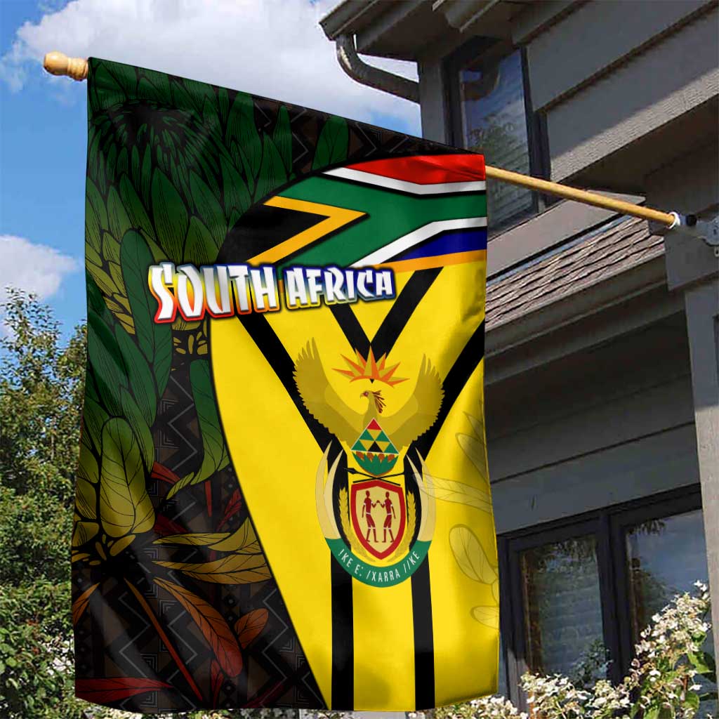 Coat Of Arms South Africa Garden Flag Protea Unity Heritage DT02