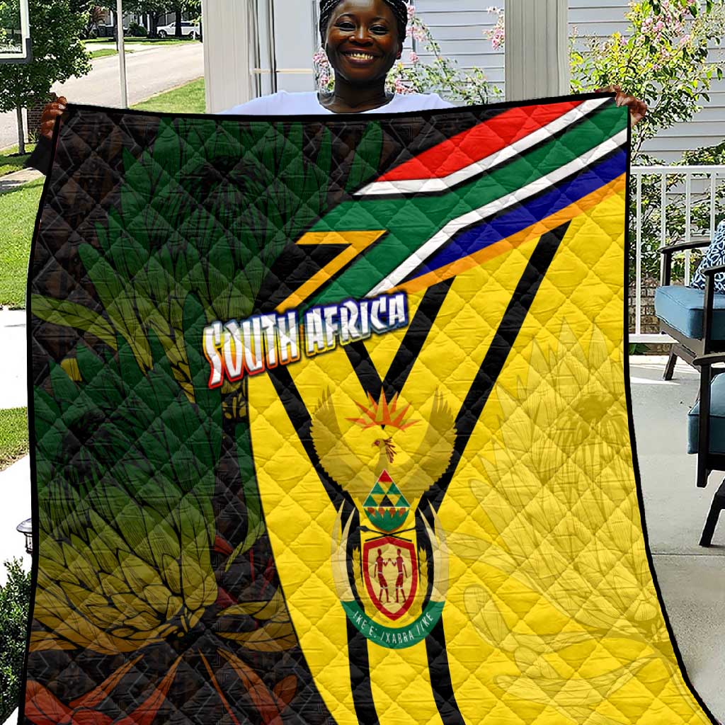 Coat Of Arms South Africa Quilt Protea Unity Heritage DT02