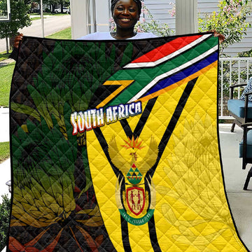 Coat Of Arms South Africa Quilt Protea Unity Heritage DT02