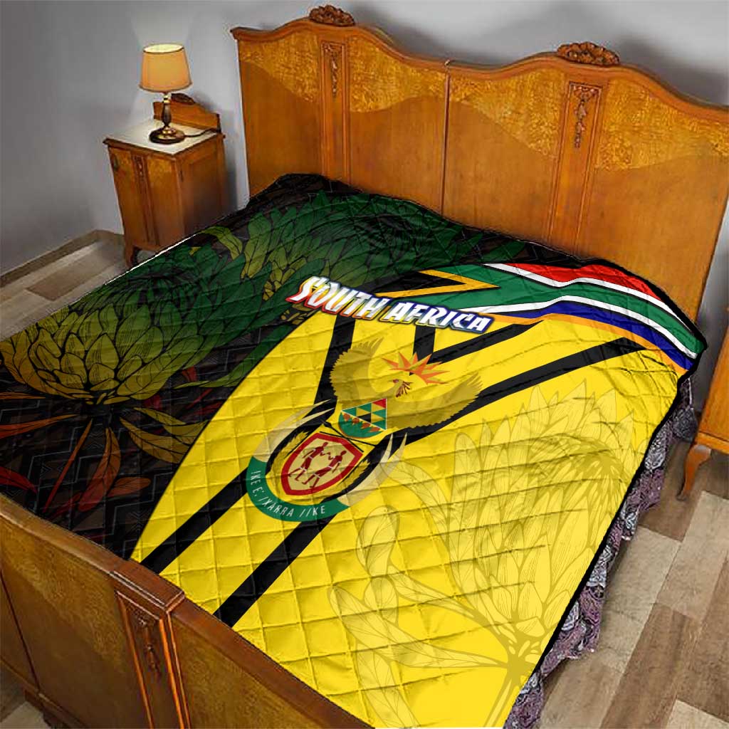 Coat Of Arms South Africa Quilt Protea Unity Heritage DT02