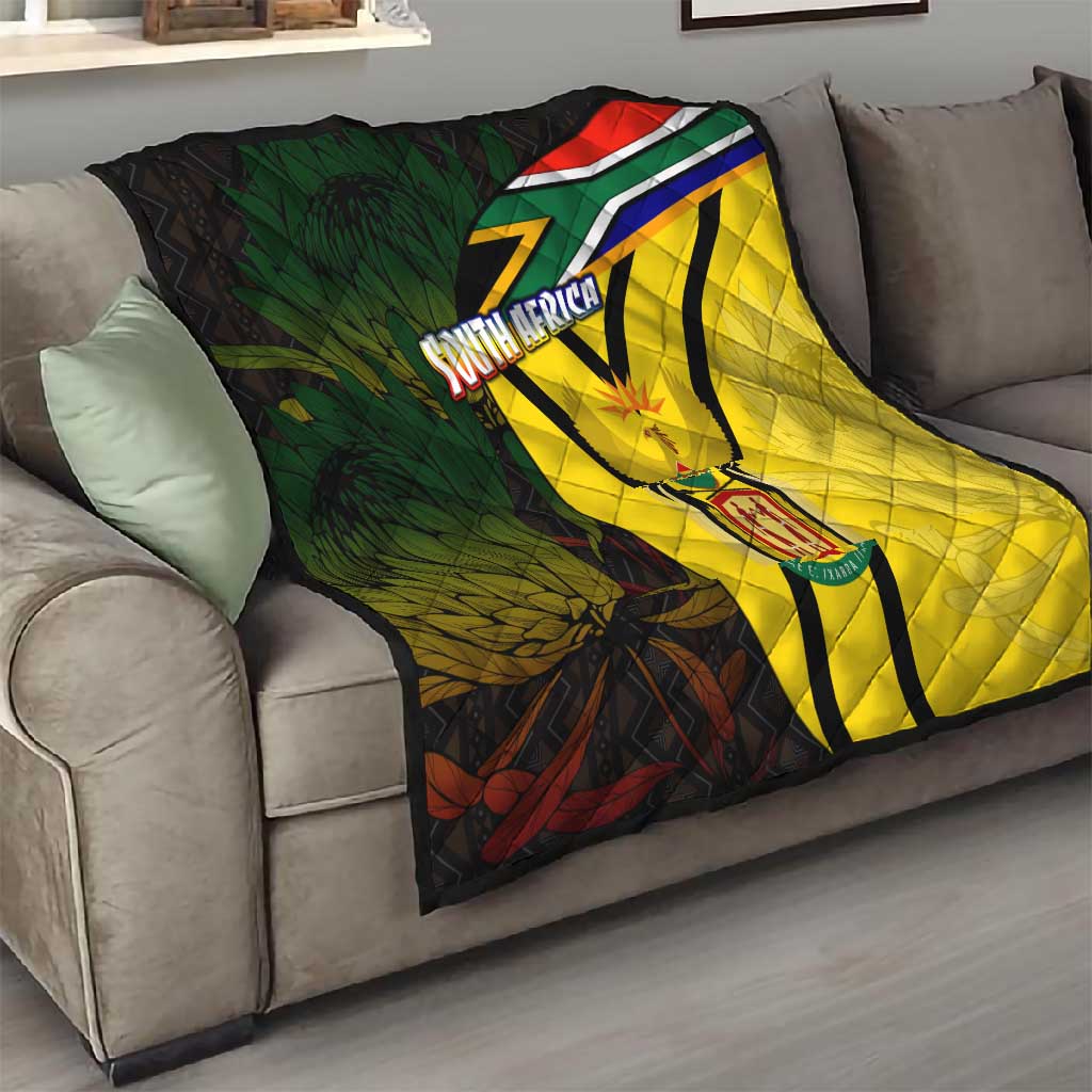 Coat Of Arms South Africa Quilt Protea Unity Heritage DT02