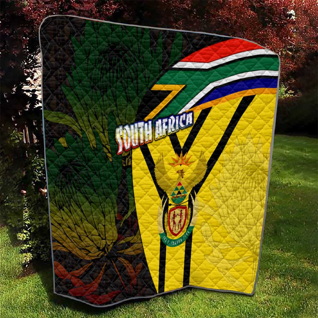 Coat Of Arms South Africa Quilt Protea Unity Heritage DT02