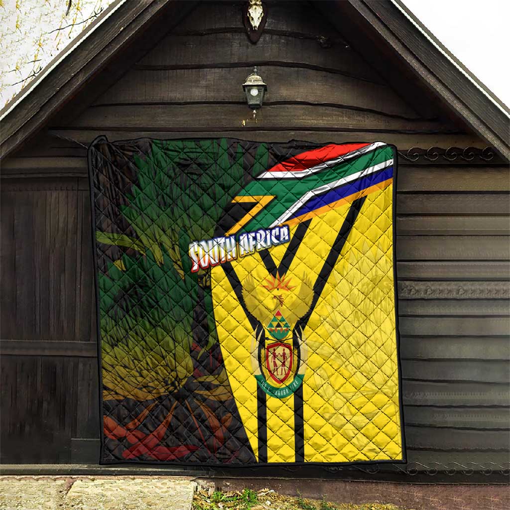 Coat Of Arms South Africa Quilt Protea Unity Heritage DT02