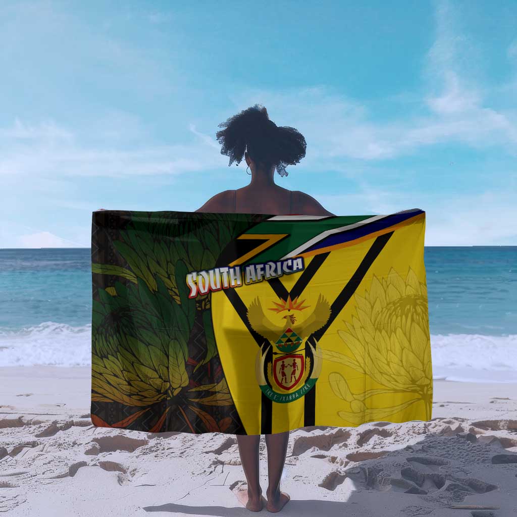 Coat Of Arms South Africa Sarong Protea Unity Heritage DT02