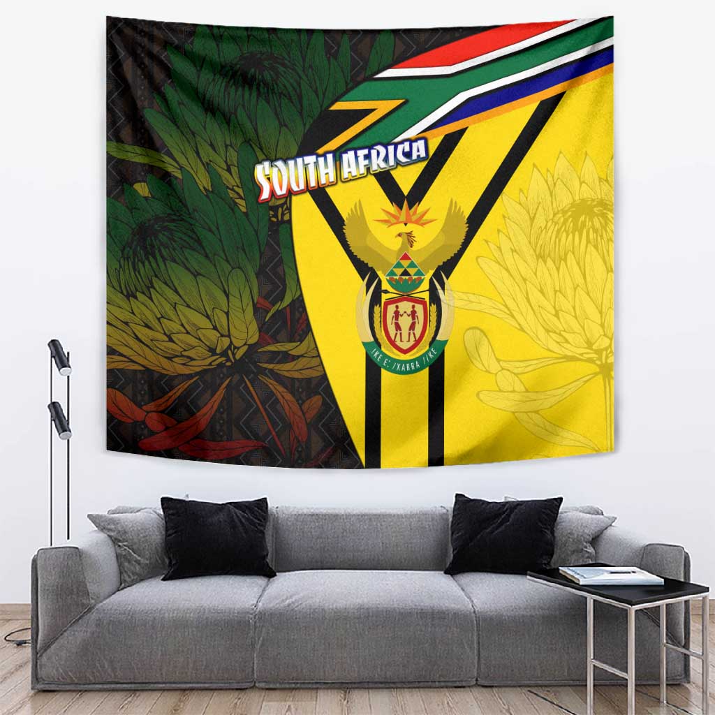 Coat Of Arms South Africa Tapestry Protea Unity Heritage DT02
