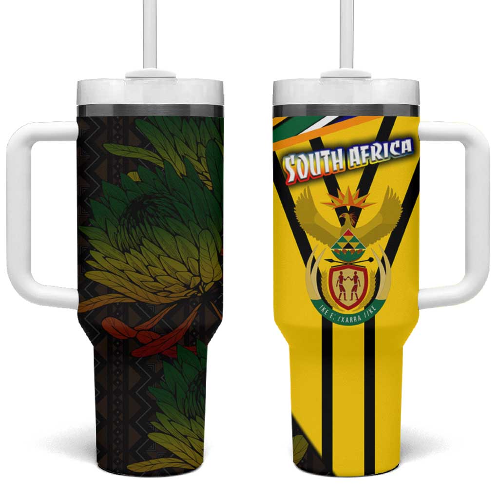 Coat Of Arms South Africa Tumbler With Handle Protea Unity Heritage DT02