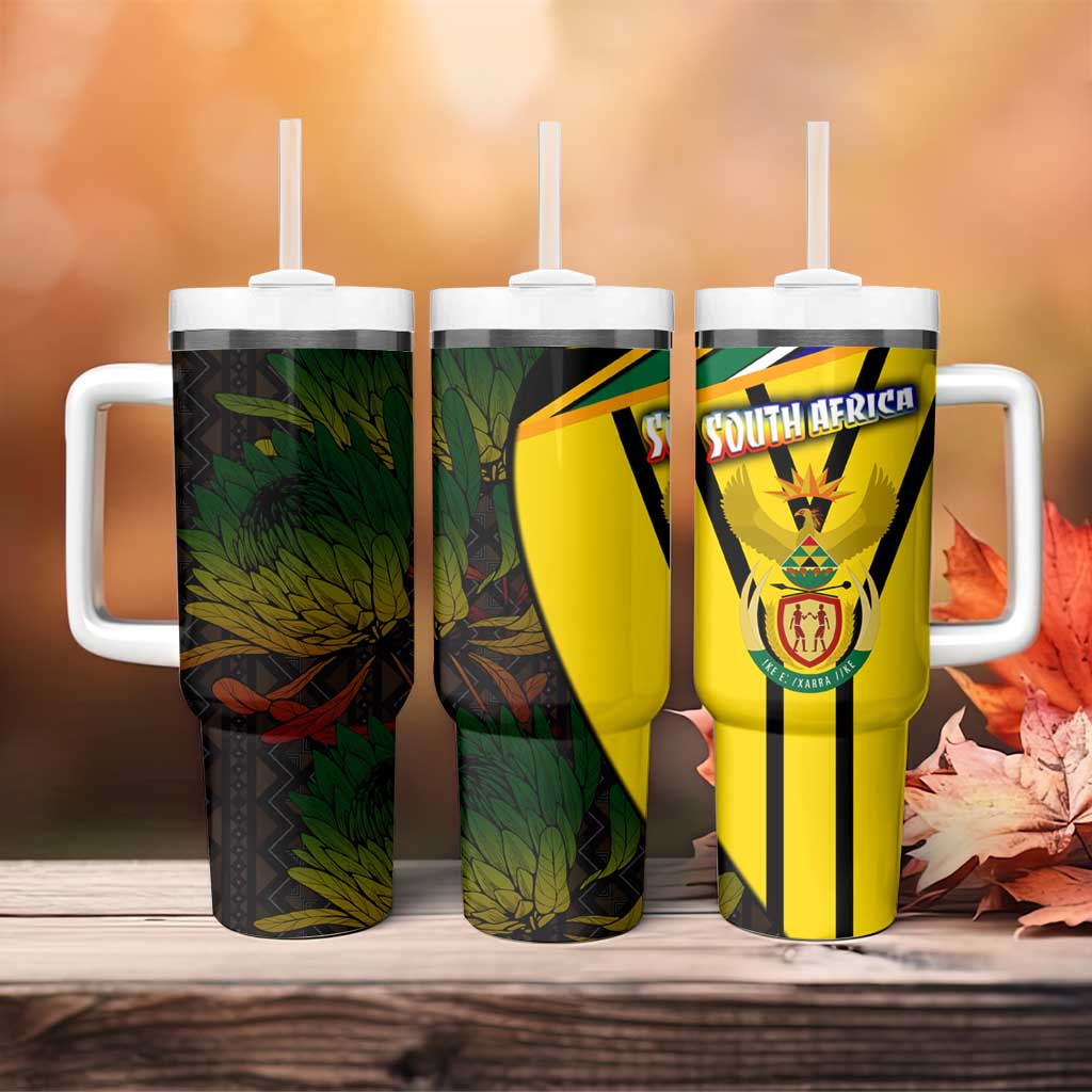 Coat Of Arms South Africa Tumbler With Handle Protea Unity Heritage DT02