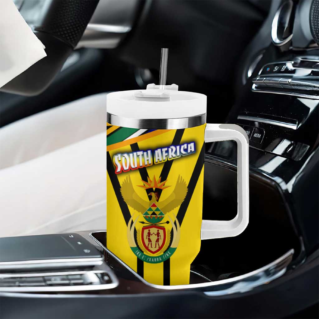 Coat Of Arms South Africa Tumbler With Handle Protea Unity Heritage DT02