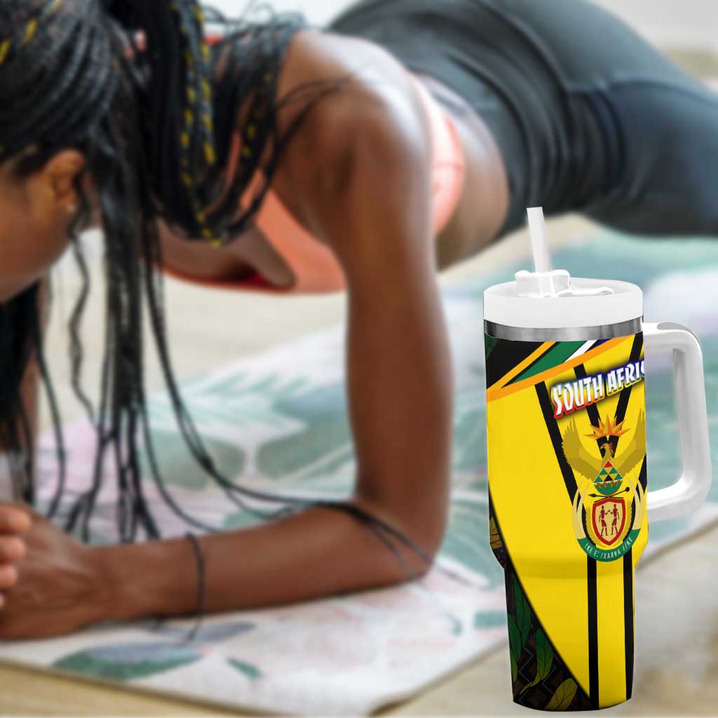 Coat Of Arms South Africa Tumbler With Handle Protea Unity Heritage DT02