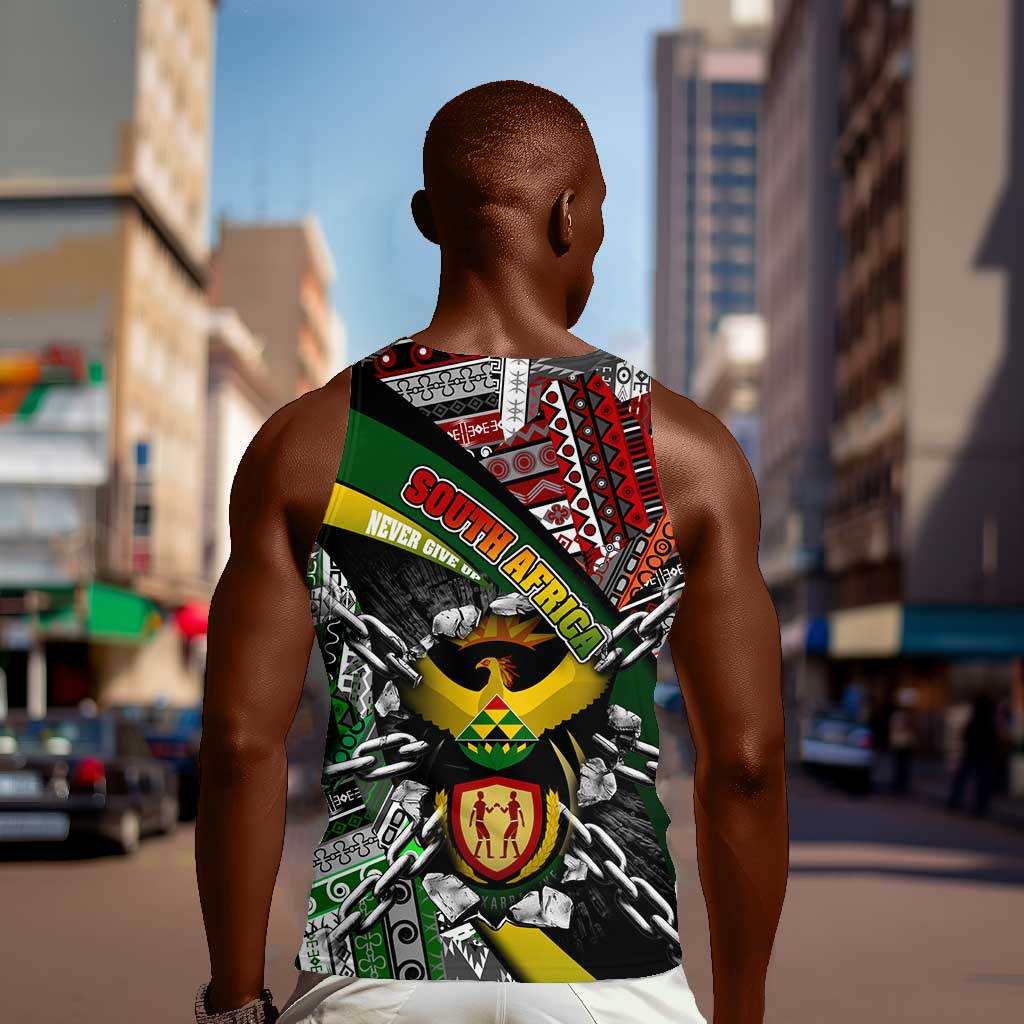 South Africa Fist of Freedom Men Tank Top Never Give Up DT02