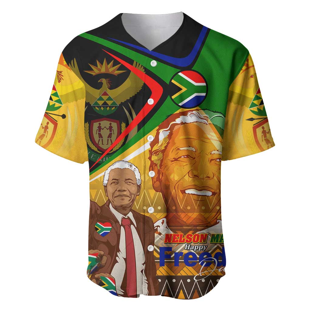 South Africa Heritage Nelson Mandela Baseball Jersey Happy Freedom Day Victory Art DT02