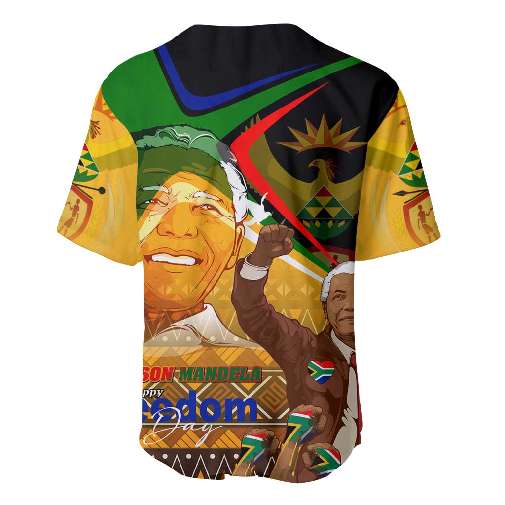 South Africa Heritage Nelson Mandela Baseball Jersey Happy Freedom Day Victory Art DT02
