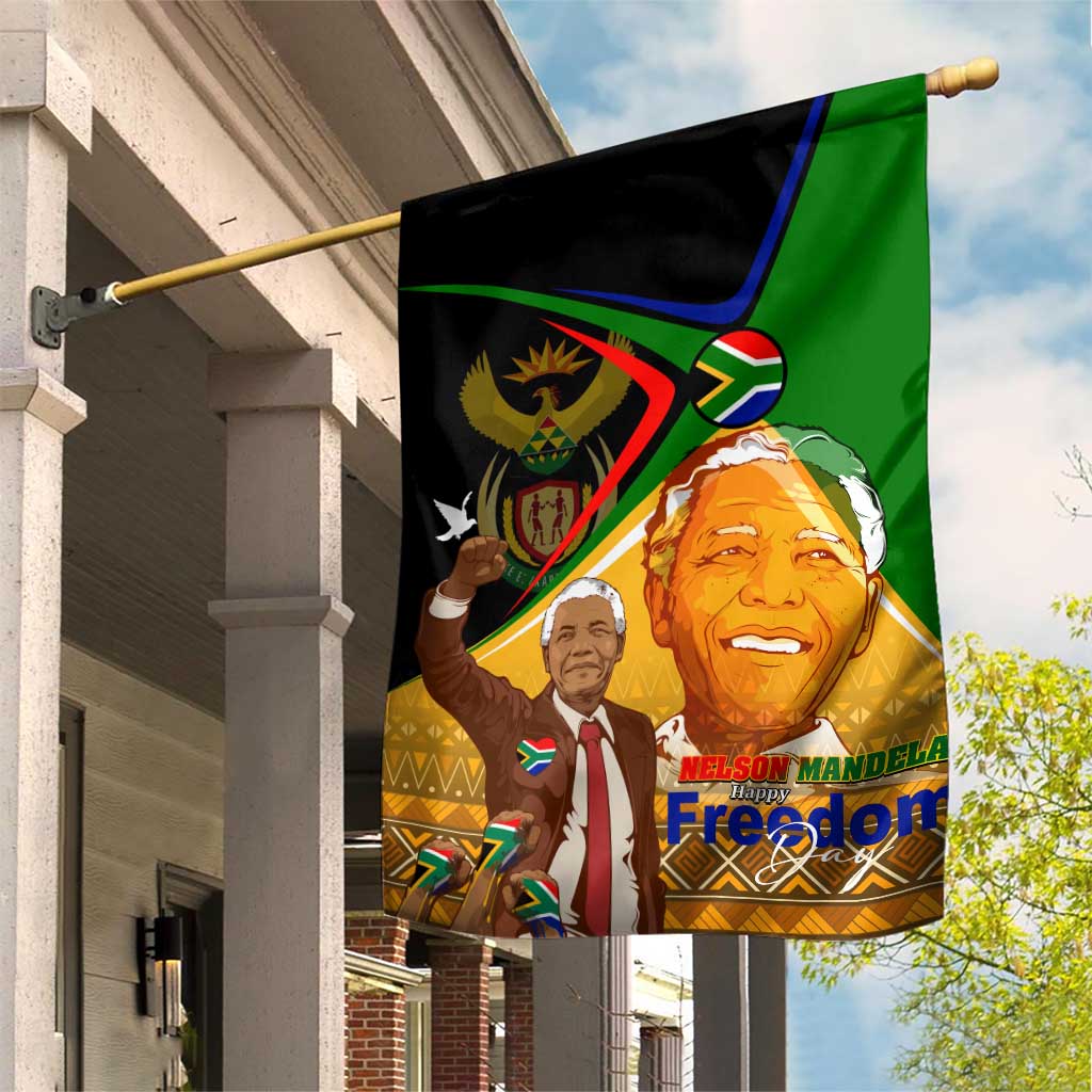 South Africa Heritage Nelson Mandela Garden Flag Happy Freedom Day Victory Art DT02