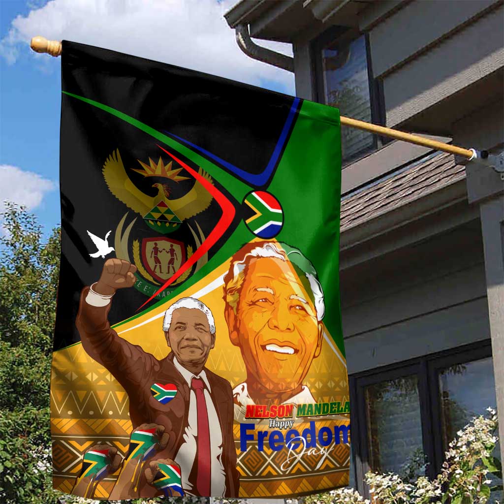 South Africa Heritage Nelson Mandela Garden Flag Happy Freedom Day Victory Art DT02
