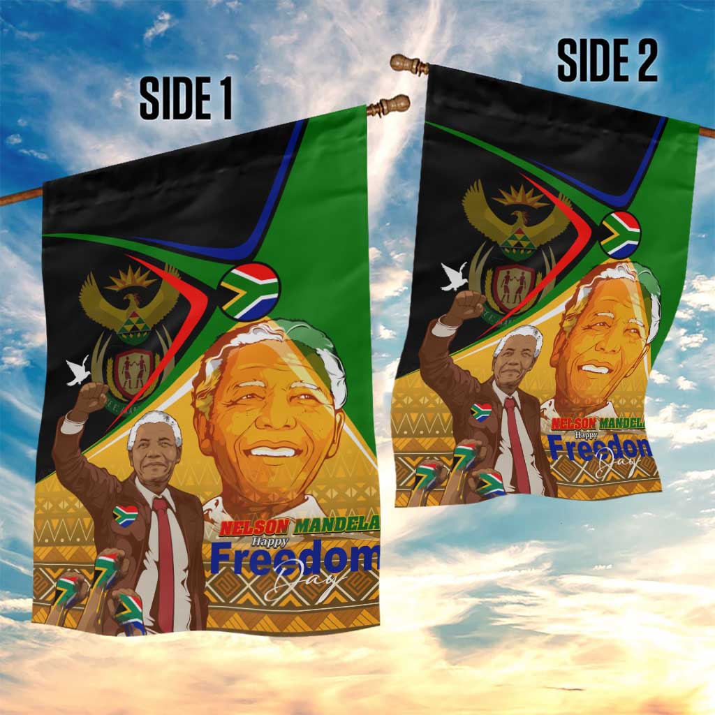 South Africa Heritage Nelson Mandela Garden Flag Happy Freedom Day Victory Art DT02