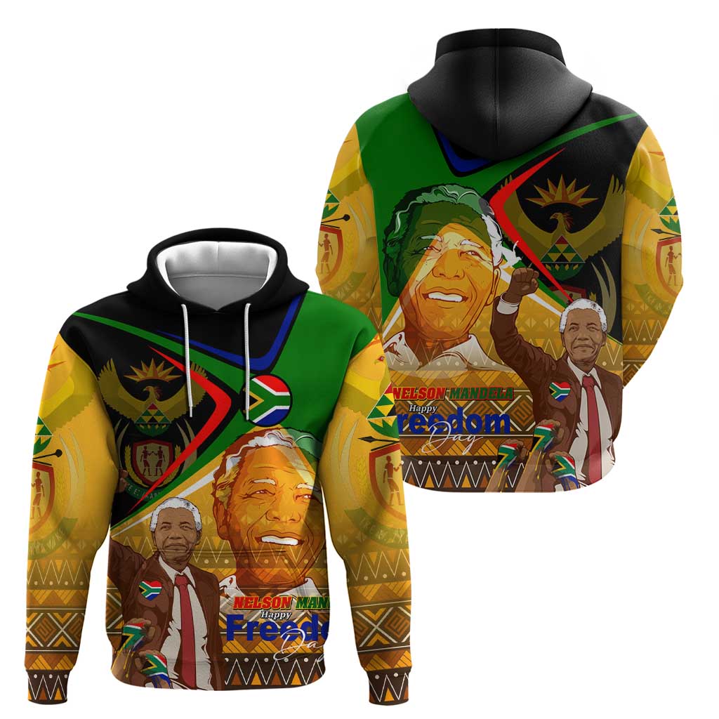 Nelson Mandela Happy Freedom Day Hoodie South Africa Heritage Victory Art DT02