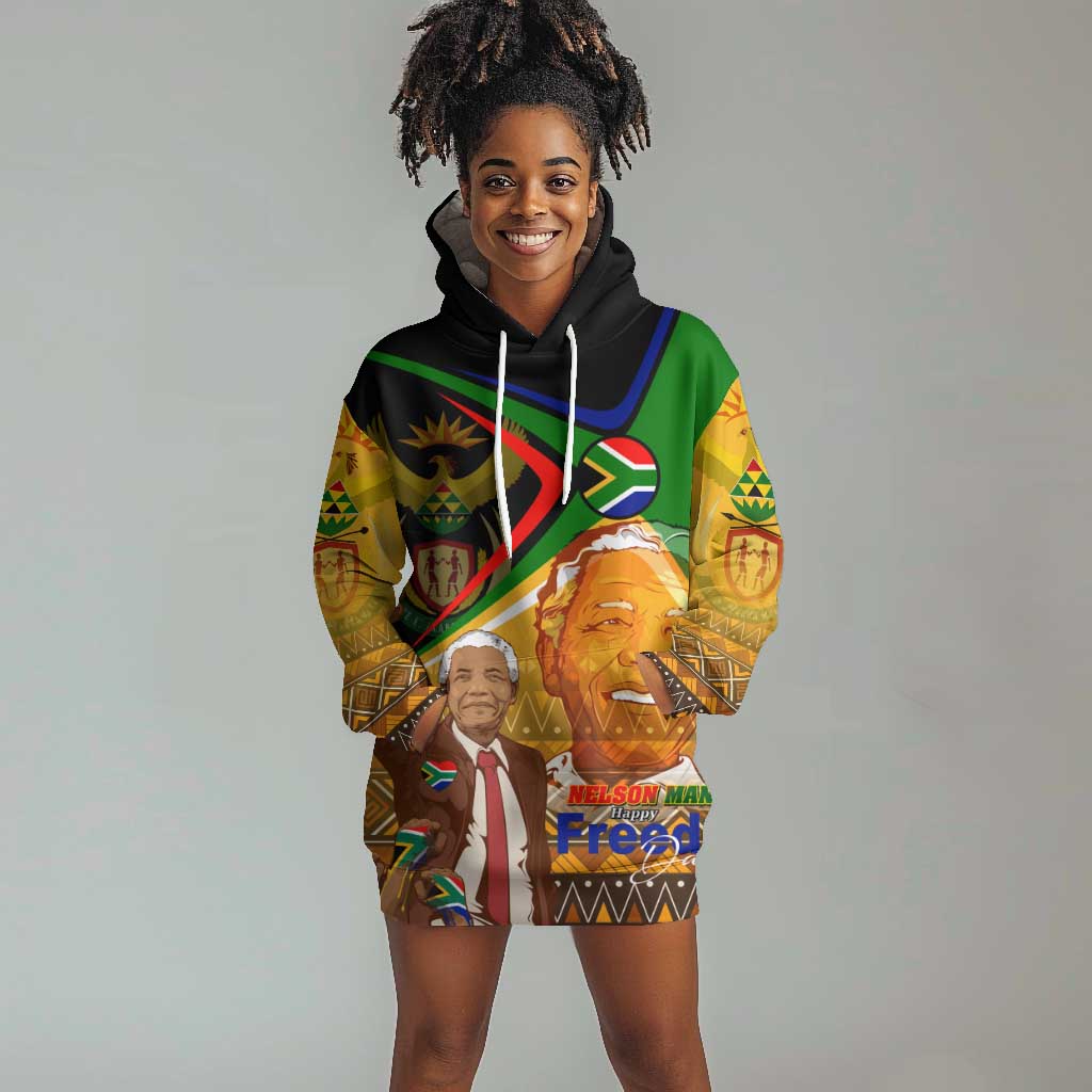 South Africa Heritage Nelson Mandela Hoodie Dress Happy Freedom Day Victory Art DT02