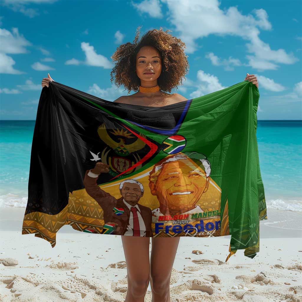 South Africa Heritage Nelson Mandela Sarong Happy Freedom Day Victory Art DT02