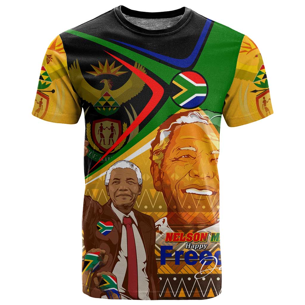 South Africa Heritage Nelson Mandela T shirt Happy Freedom Day Victory Art DT02