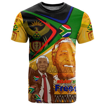 South Africa Heritage Nelson Mandela T shirt Happy Freedom Day Victory Art DT02