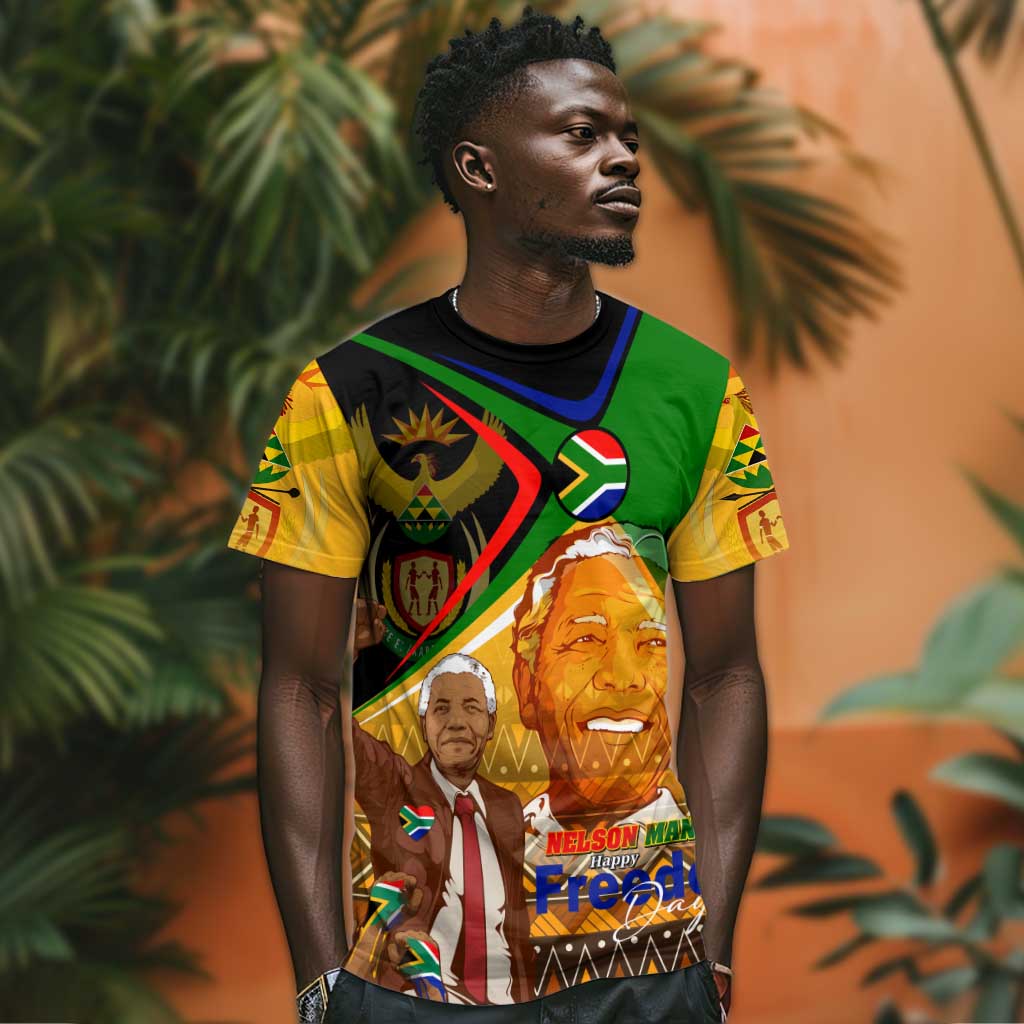 South Africa Heritage Nelson Mandela T shirt Happy Freedom Day Victory Art DT02