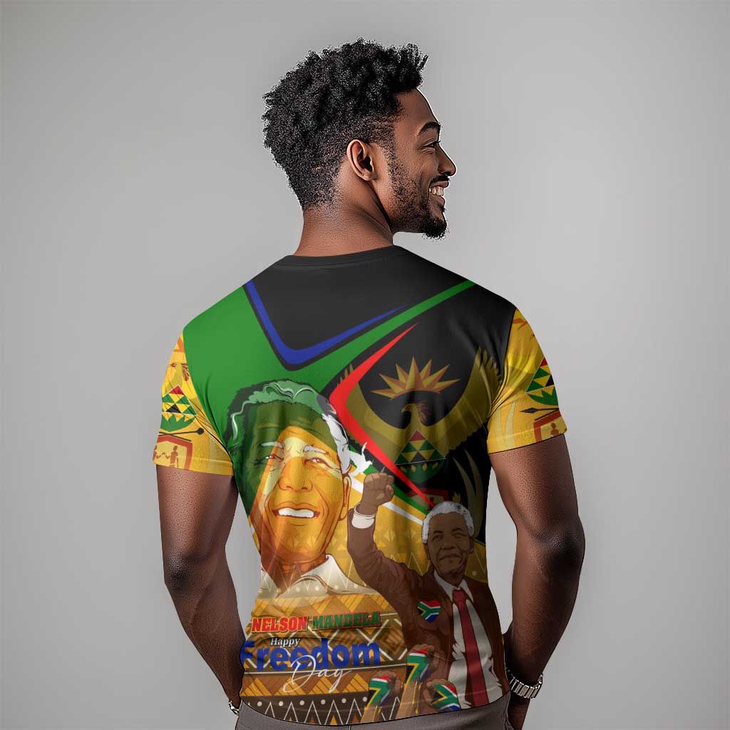 South Africa Heritage Nelson Mandela T shirt Happy Freedom Day Victory Art DT02