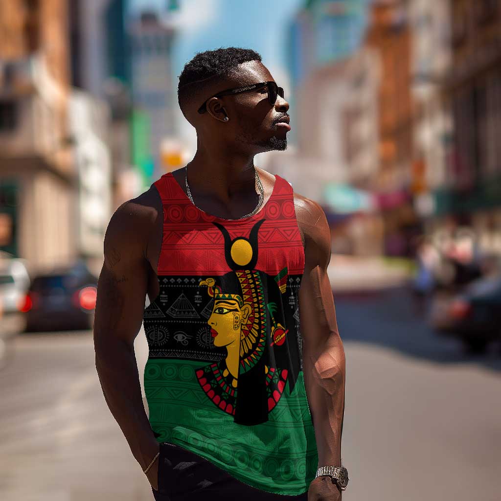 Personalized Queen of Egypt Men Tank Top in Pan-African Colors DT02