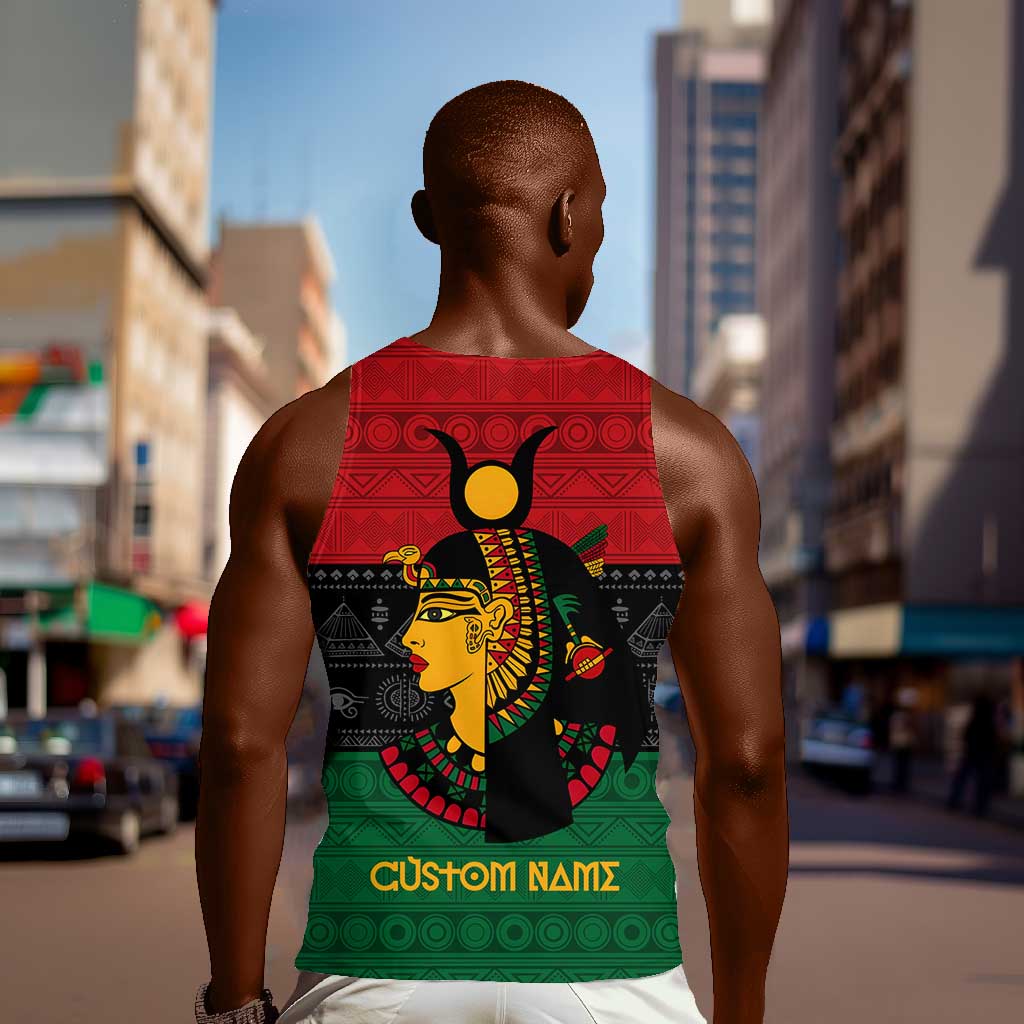 Personalized Queen of Egypt Men Tank Top in Pan-African Colors DT02
