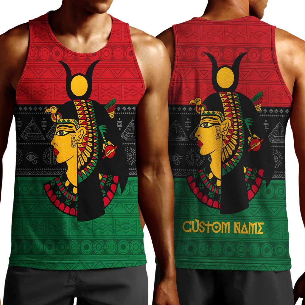 Personalized Queen of Egypt Men Tank Top in Pan-African Colors DT02