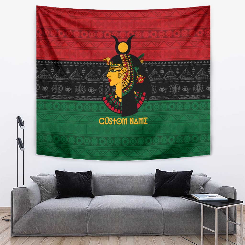 Personalized Queen of Egypt Tapestry in Pan-African Colors DT02