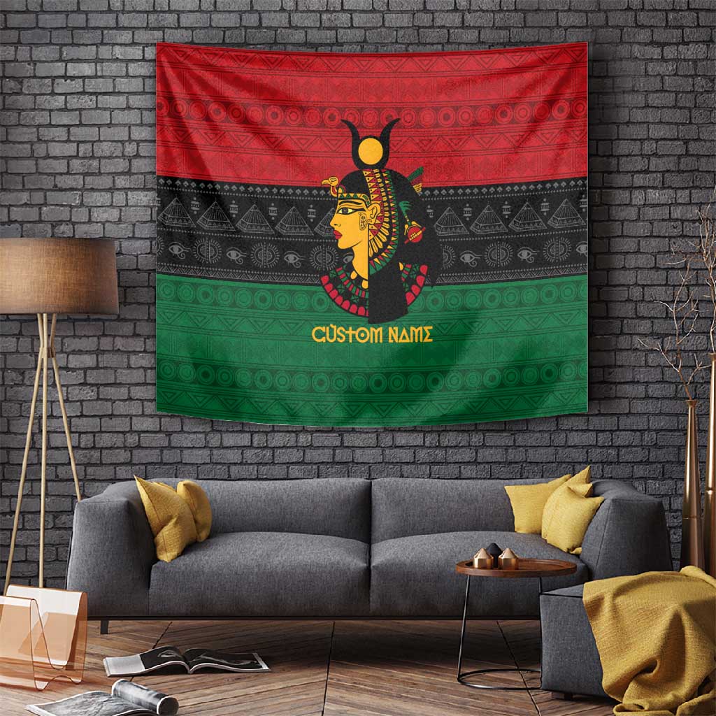 Personalized Queen of Egypt Tapestry in Pan-African Colors DT02