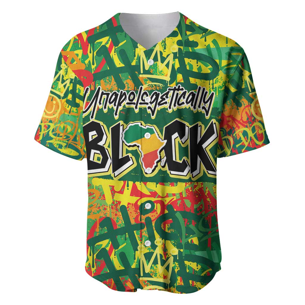 Personalized African Design Baseball Jersey - Unapologetically Black DT02