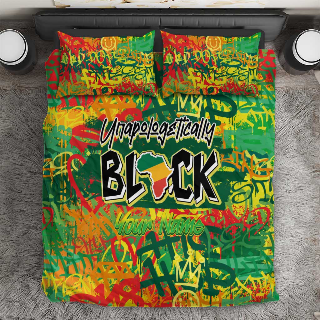 Personalized African Design Bedding Set - Unapologetically Black DT02