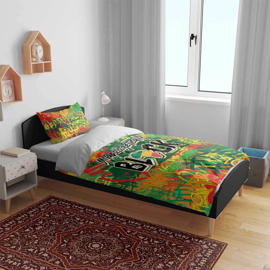Personalized African Design Bedding Set - Unapologetically Black DT02