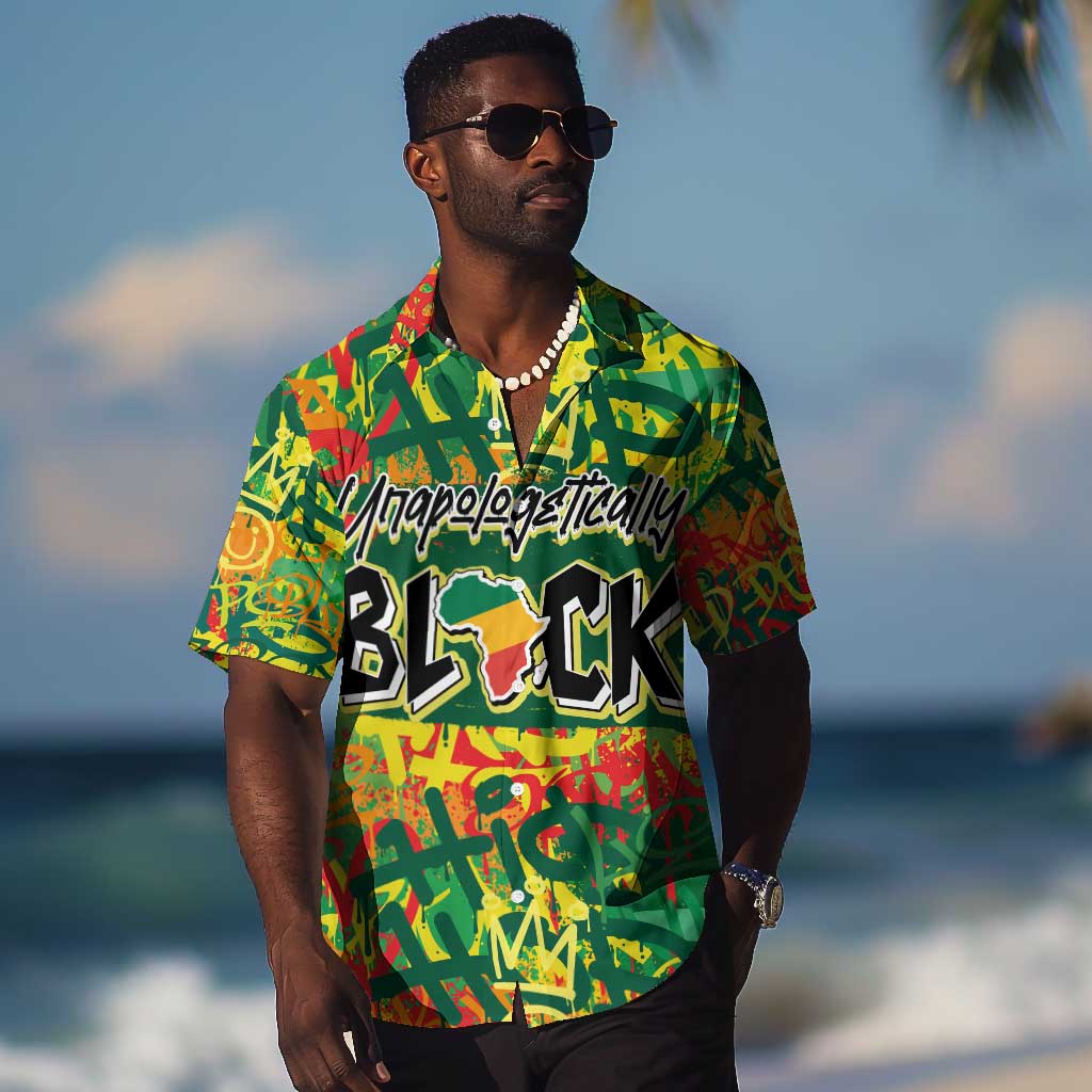Personalized African Design Hawaiian Shirt - Unapologetically Black DT02