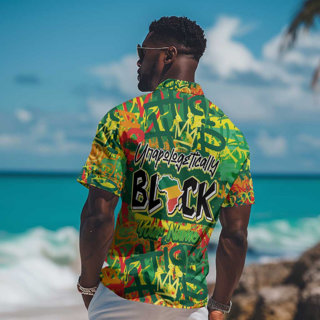 Personalized African Design Hawaiian Shirt - Unapologetically Black DT02