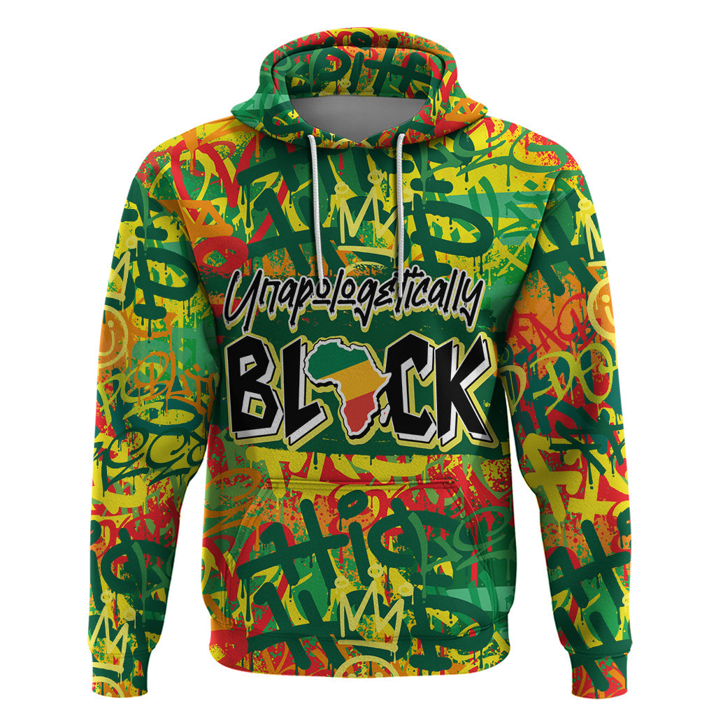 Personalized Colorful African Unapologetically Black Hoodie DT02