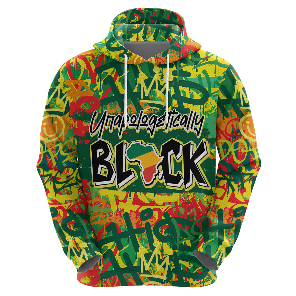 Personalized Colorful African Unapologetically Black Hoodie DT02