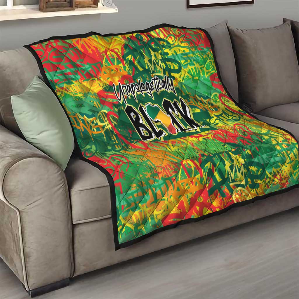 Personalized African Design Quilt - Unapologetically Black DT02