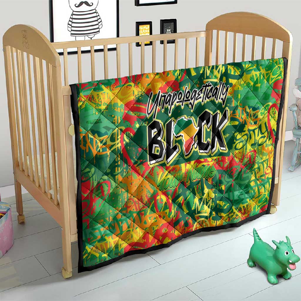 Personalized African Design Quilt - Unapologetically Black DT02
