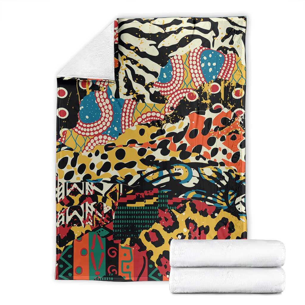African Wildlife Blanket Animal Pattern DT02