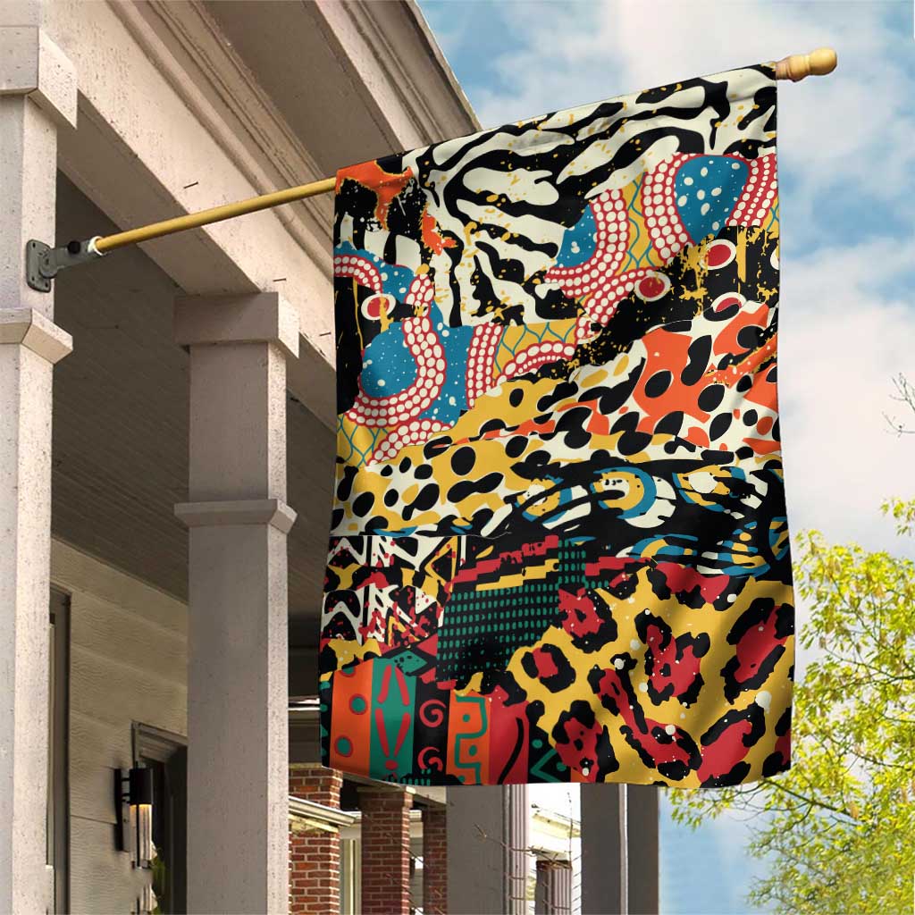 African Wildlife Garden Flag Animal Pattern DT02